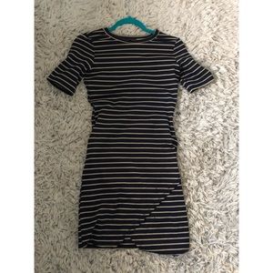 Navy blue bodycon dress